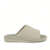 Zapatillas casa mujer Gomus 5299 beige abierta textil vista frontal