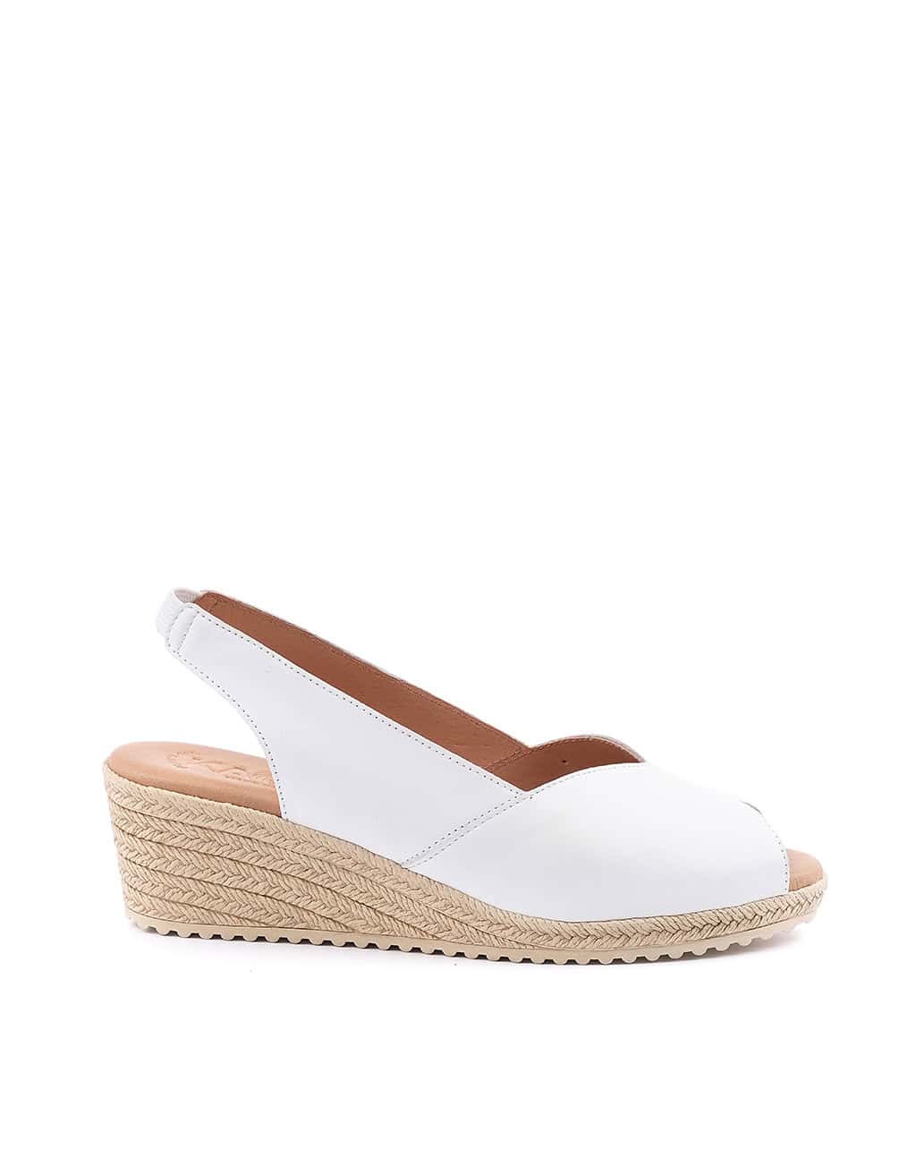 Sandalia Cuña Mujer Kaola 4337 Blanco