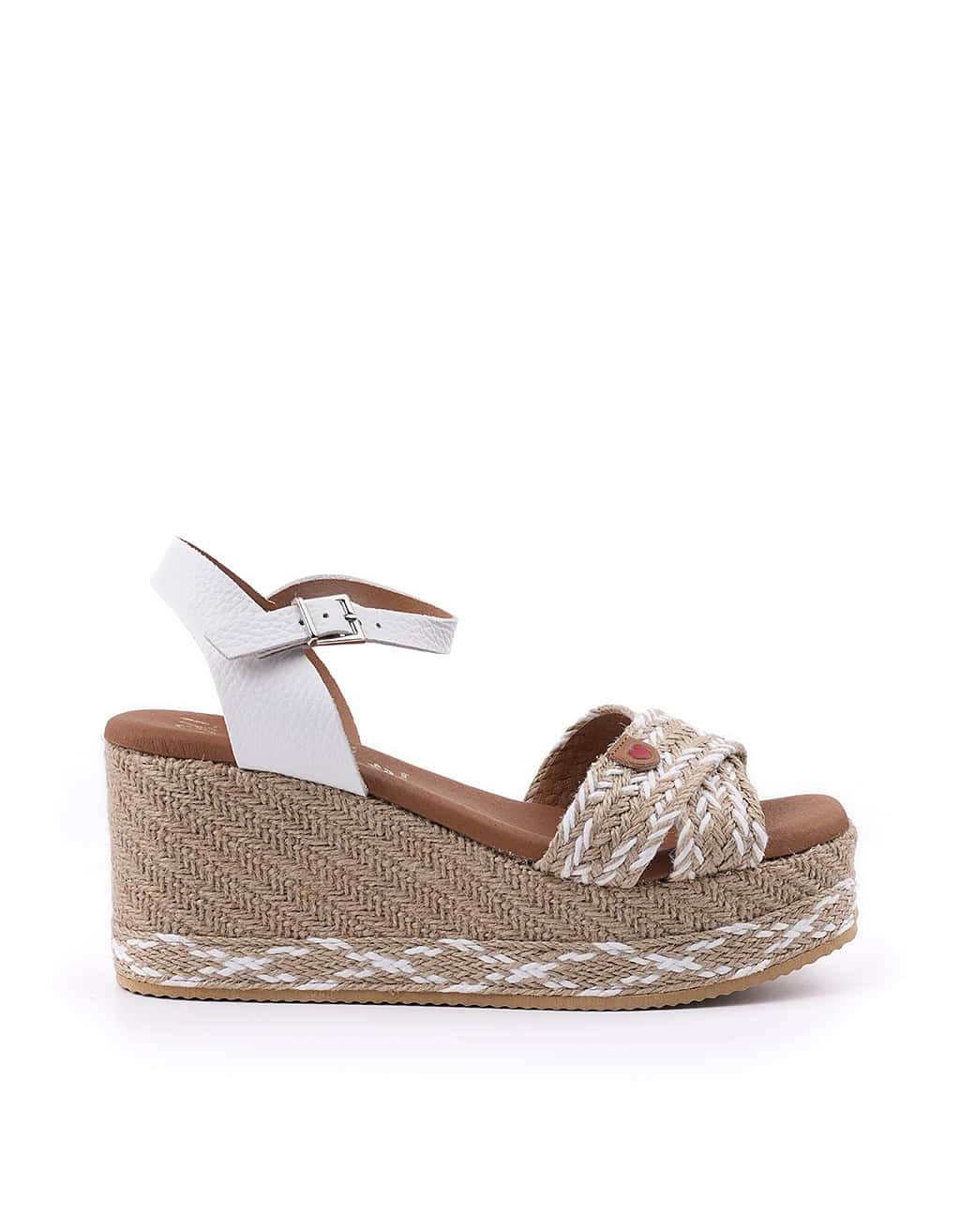 Sandalia Cuña Oh My Sandals 4315 Blanco