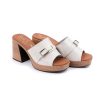 Sandalia Mule Tacón Mujer Oh My Sandals 5396 destalonada con hebilla decorativa