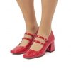 zapato tacon mujer mustang 59875 rojo