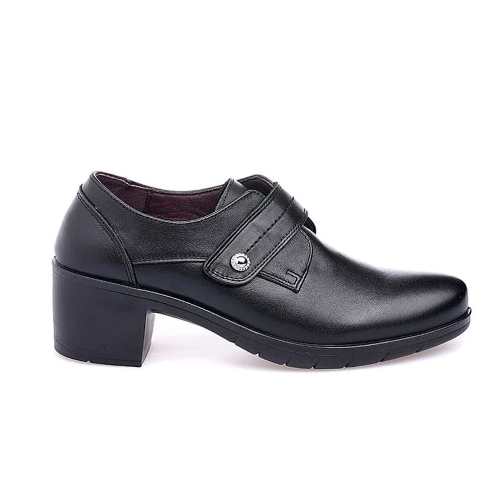 Zapato Tacón Mujer Happy Monk 4578 en piel negra