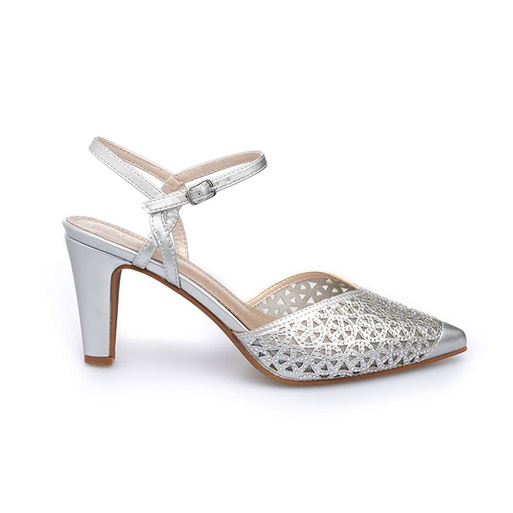 Zapato Fiesta Plata Mujer Prestigio C-517