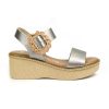 Sandalia Cuña Mujer Acero Fresia 434