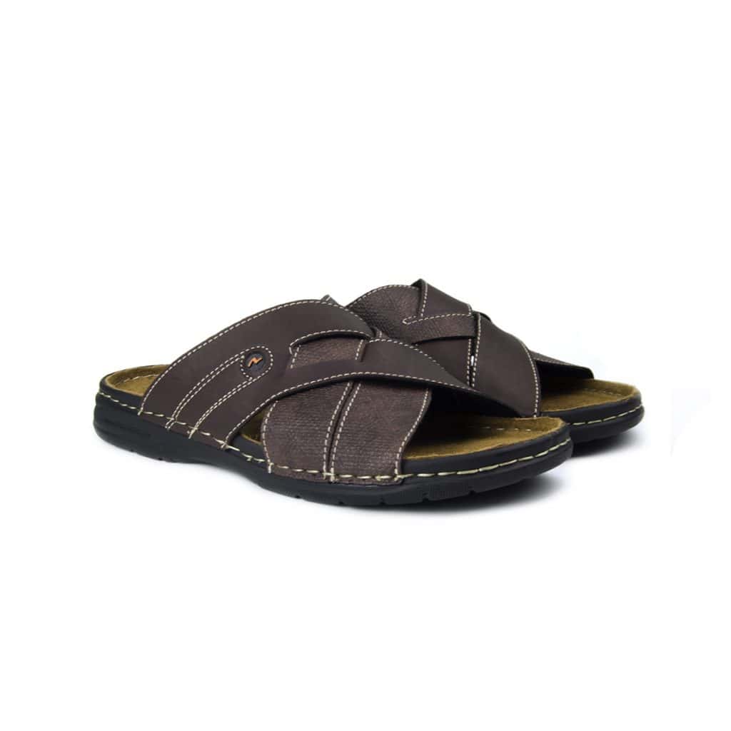 Sandalia Hombre Arizona 634 con pala cruzada y plantilla de piel acolchada