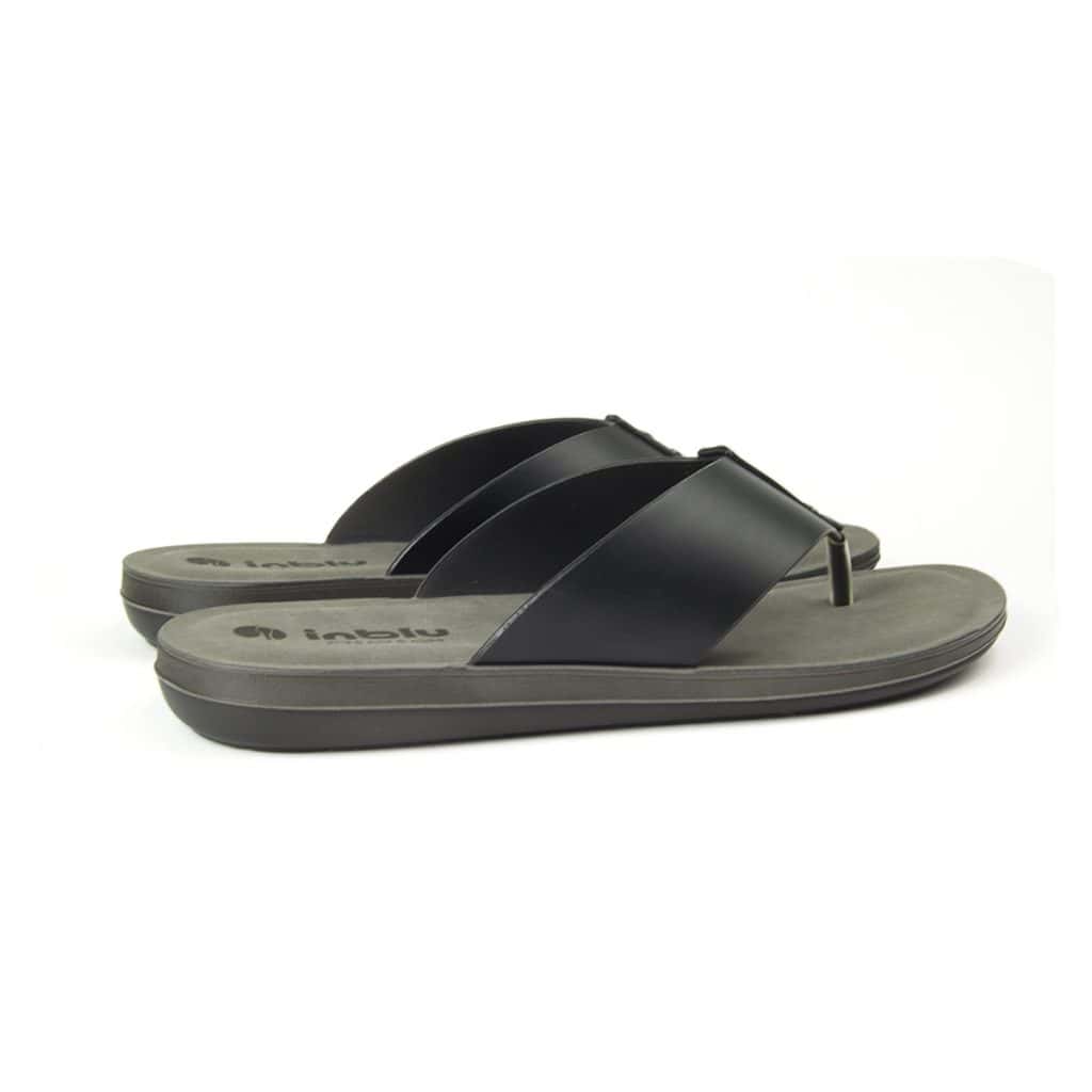 Vista lateral de la chancla de dedo Inblu con suela ligeramente acolchada