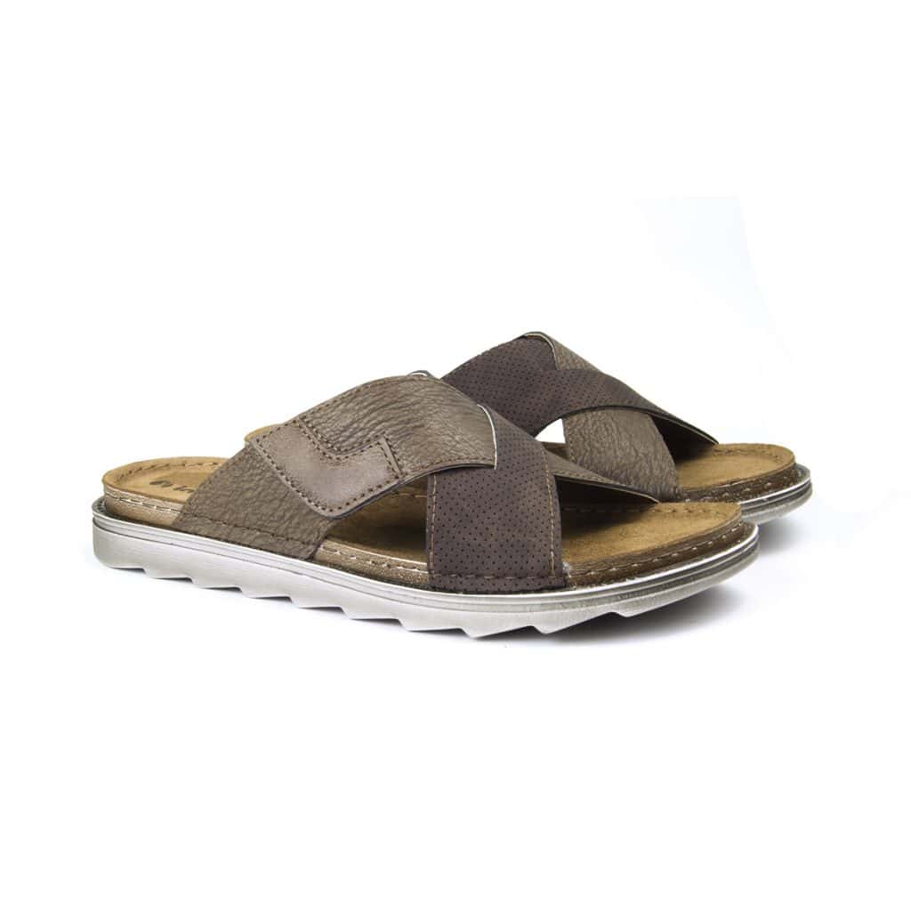 Sandalia Hombre Inblu 4929 con pala cruzada y velcro ajustable en el empeine