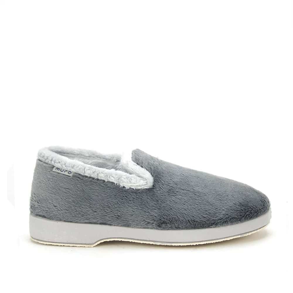 Zapatilla de Casa Cerrada Mujer 3628 Muro, con tejido invernal suave y forro cálido