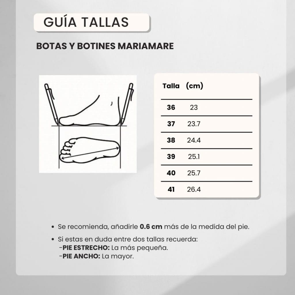 Guia tallas mariamare