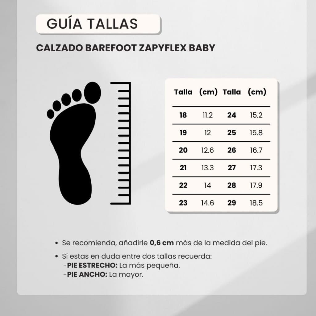 Guia de Tallas Zapyflex