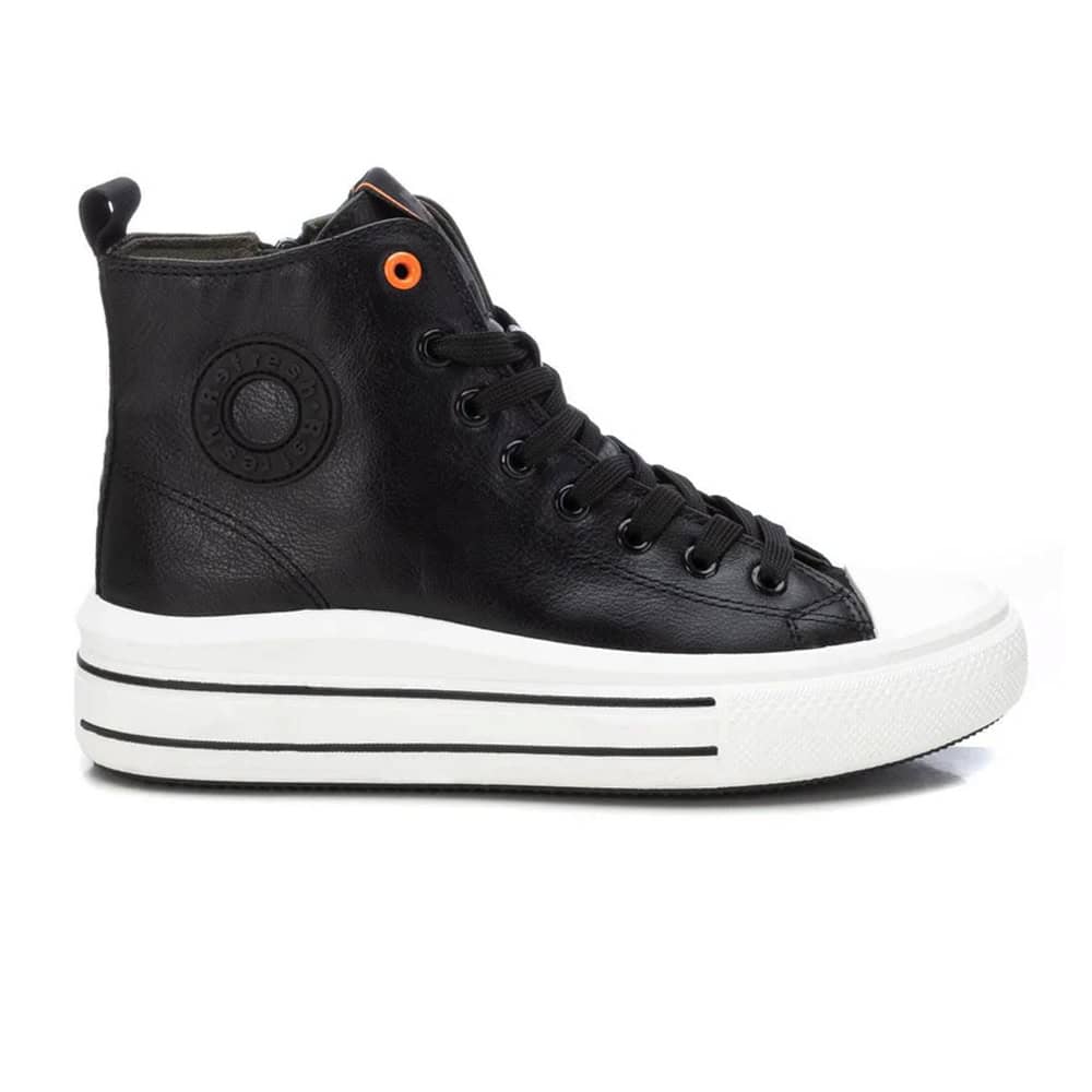 Zapatilla Botín Mujer Refresh 172284 en material imitación piel negro