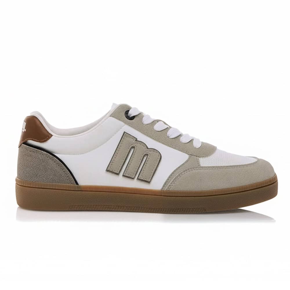 Zapatilla Hombre Mustang MIAMI 84826 detalles kaki y rojo