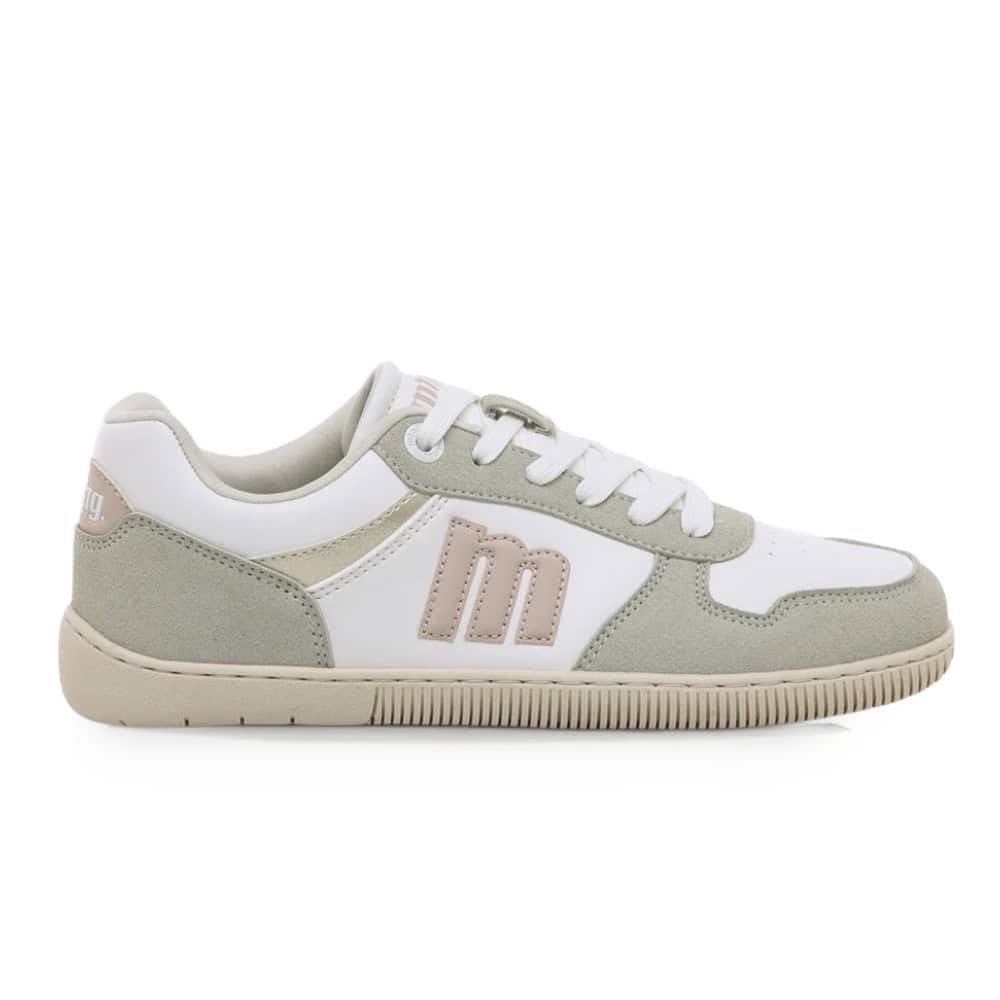 Zapatillas Mujer Mustang FREE ARIA 60840 blanca con detalles gris y rosa claro