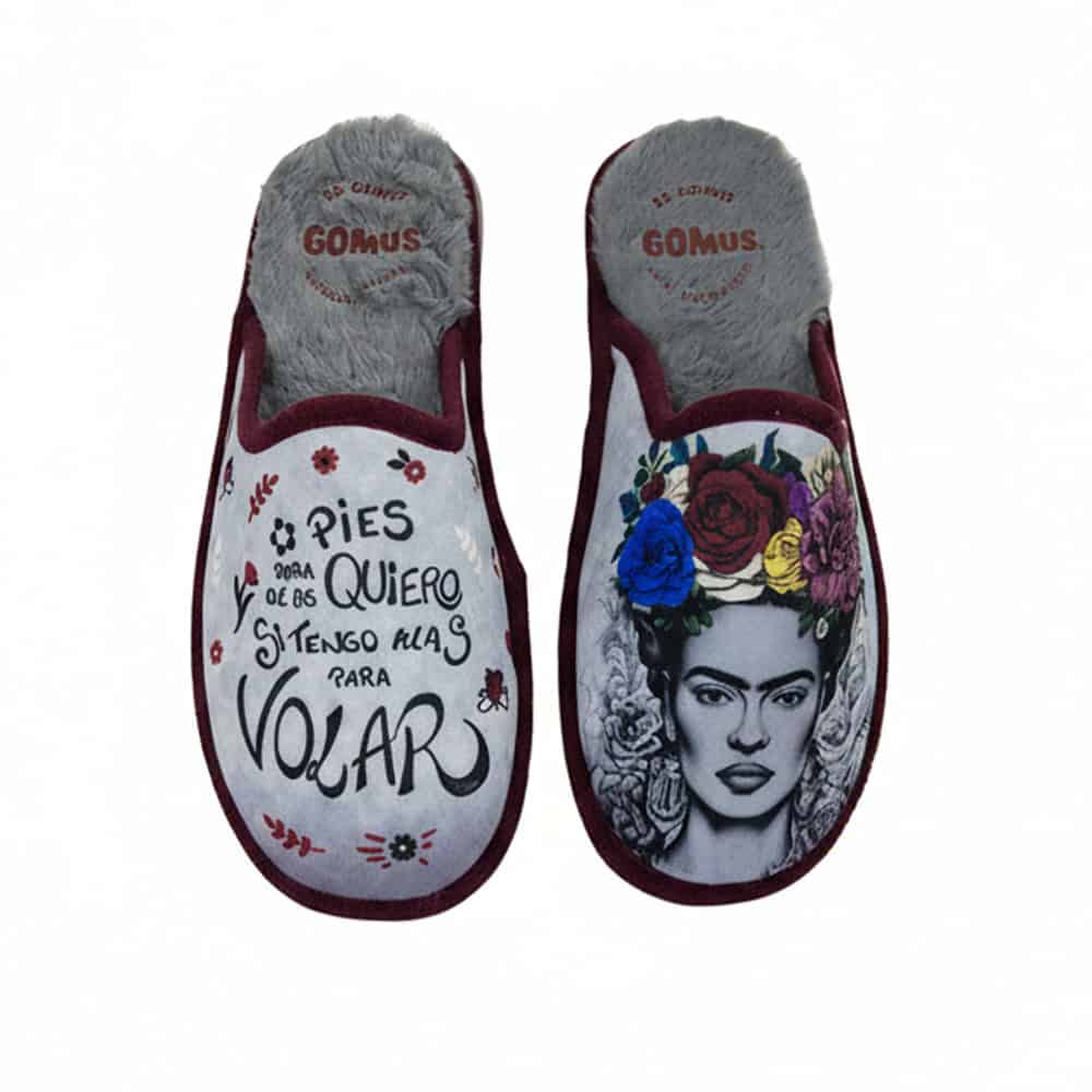 Zapatillas Casa Mujer Gomus 6917 Frida Kahlo estampado artístico