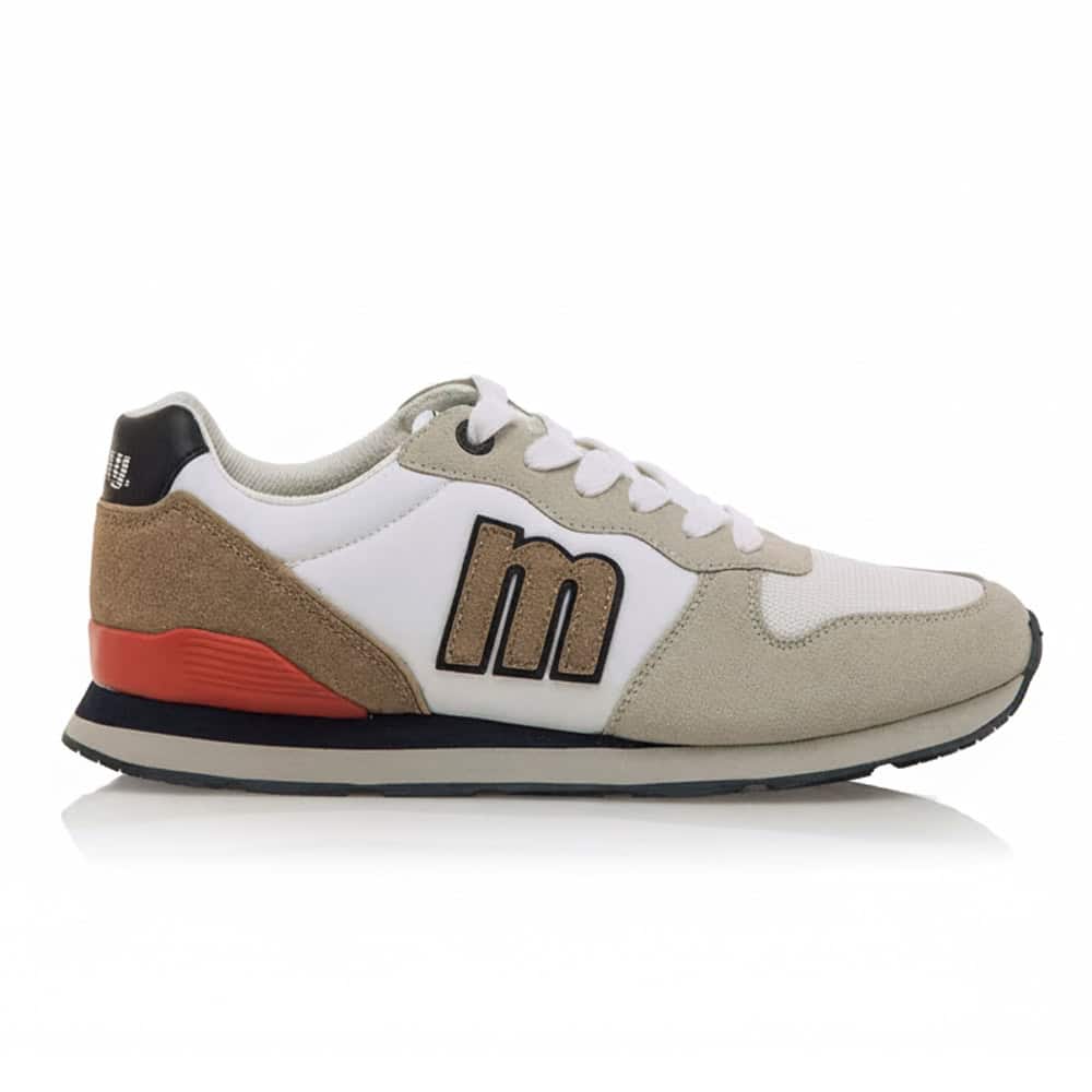 Zapatilla Hombre Mustang JOGGO CLASSIC 84467 color blanco con detalles de contraste