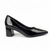 Zapato Tacón Mujer 5049 de Cervera Inspired en charol negro con punta fin
