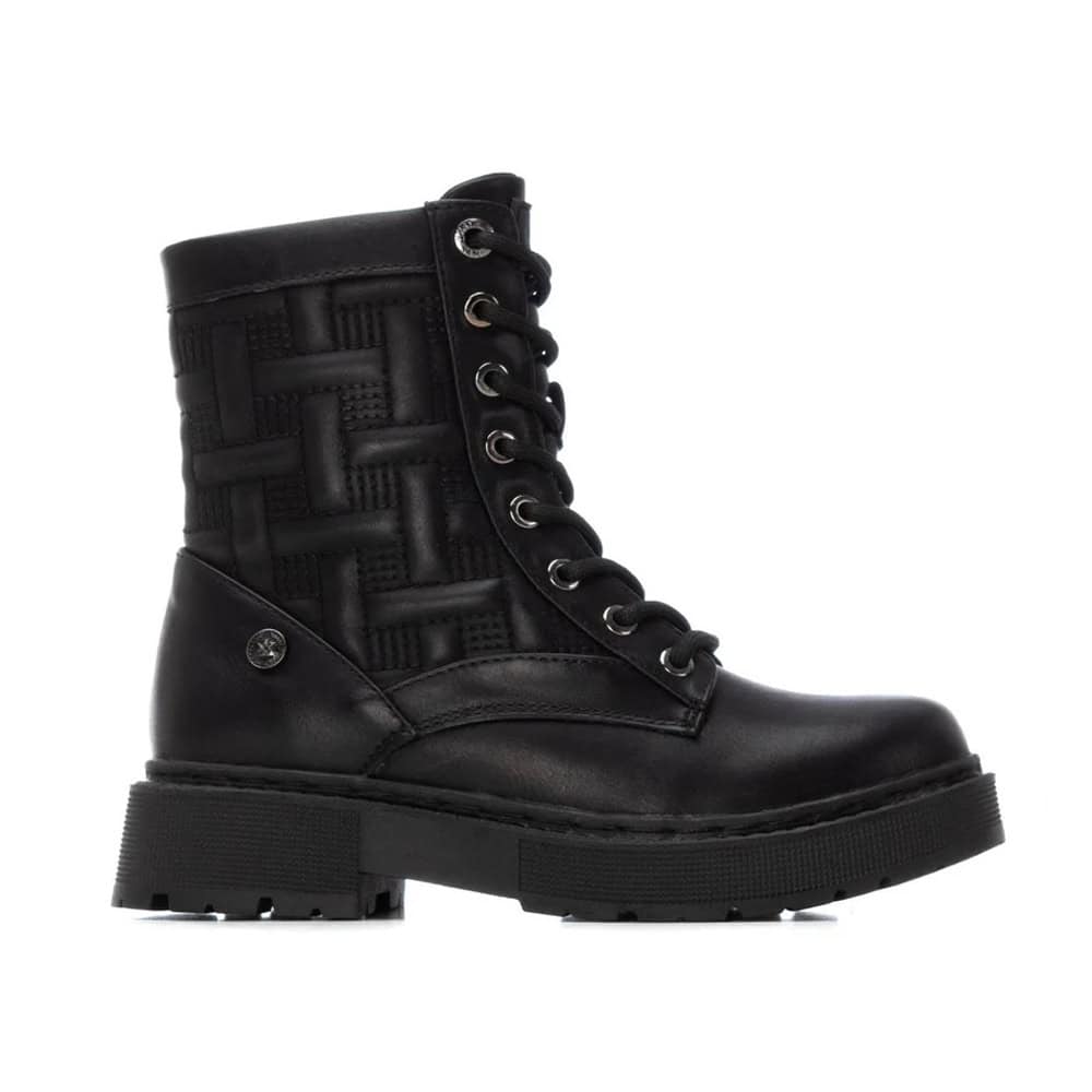 Botín Niña Xti 151337 estilo militar con detalle cosido lateral