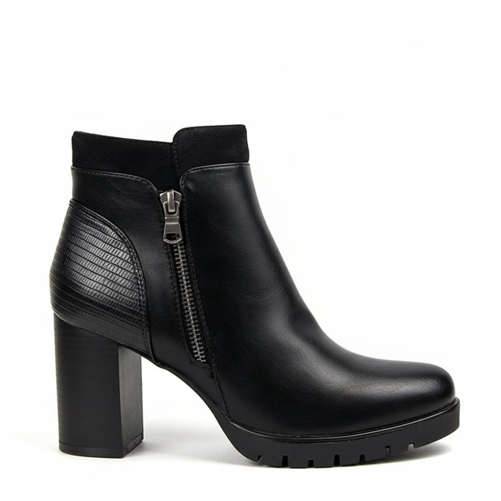 Botín Tacón Mujer 5120 de Refresh en material que imita la pie