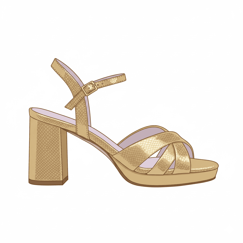 Sandalia Fiesta Dorada