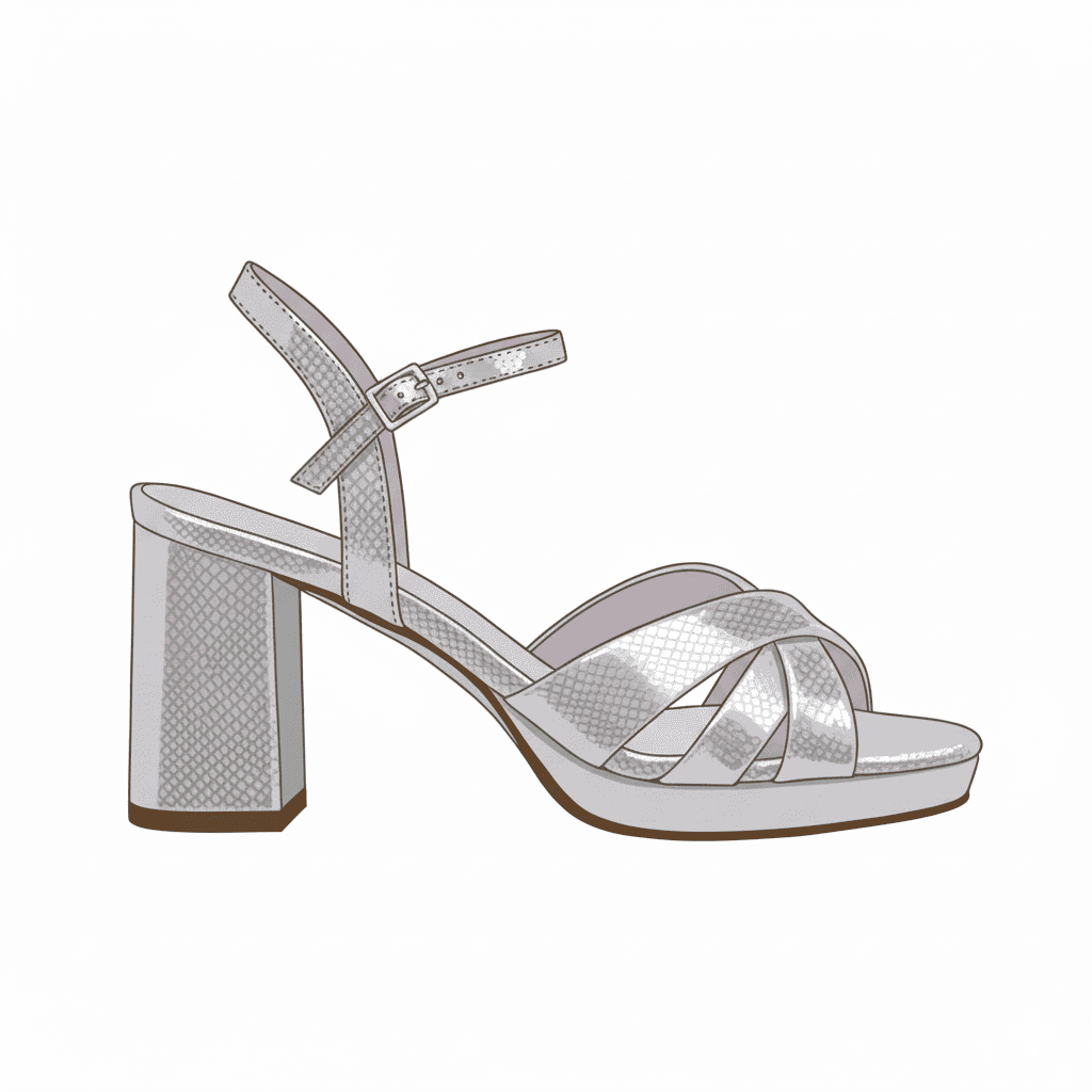 Sandalia Plata Fiesta