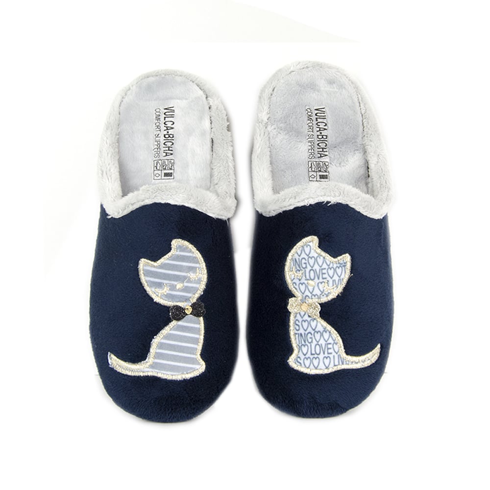 Zapatilla casa mujer Gatitos 3263 cálidas y comodas
