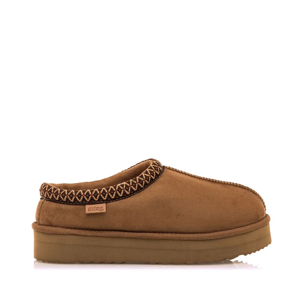 Zapato Mujer Mustang 59561 Nivia zueco slipper camel