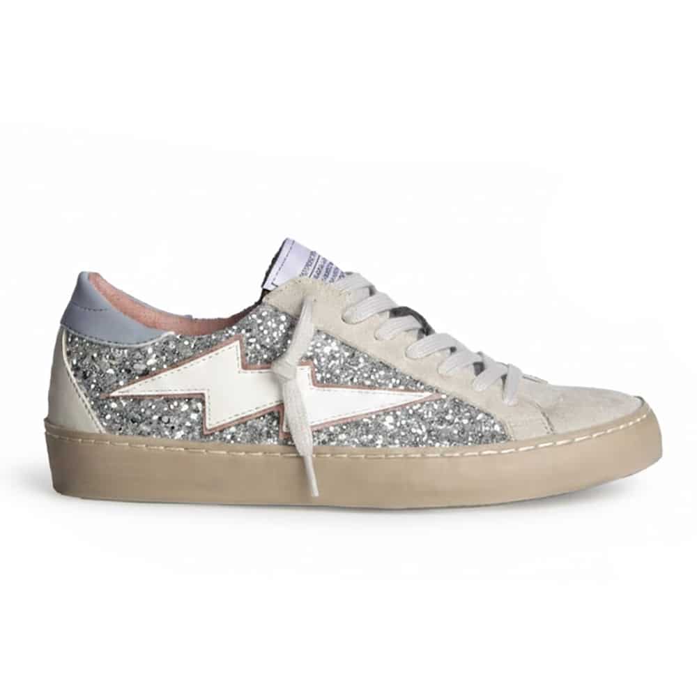 zapatillas glitter mujer Corina M6022 plata vista lateral