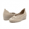 zapato Mysoft crema 26M217 lateral mujer