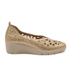 zapato cómodo mujer Mysoft 26M217 dorado con cuña