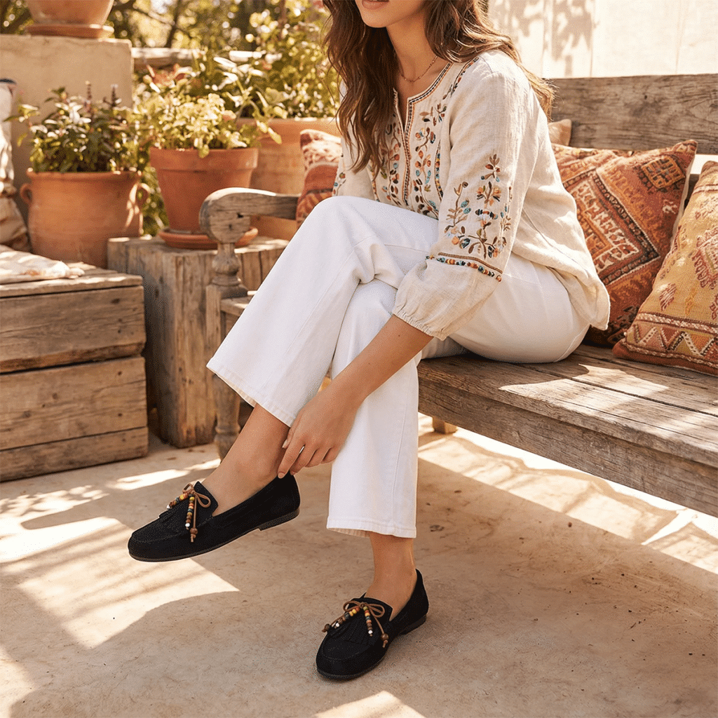 Mocasín Cervera Inspired 5166 negro vista superior