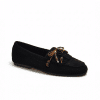 Mocasín mujer 5166 negro detalle flecos