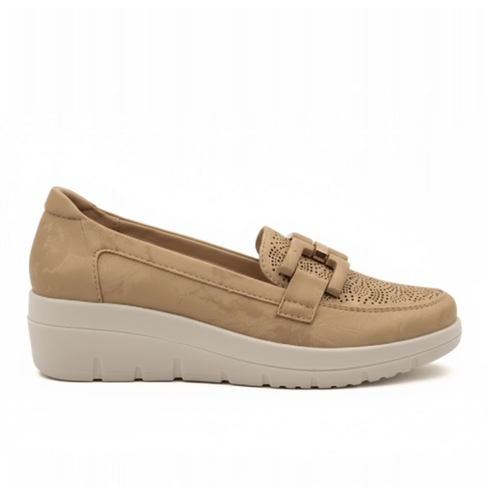 mocasín cómodo mujer Mysoft 26M315 arena