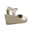 sandalia cuña blanca verano mujer