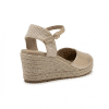 sandalia cuña dorada verano mujer