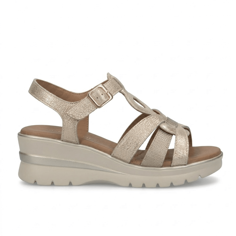 sandalias cuña mujer cómodas de piel Flexpies 694