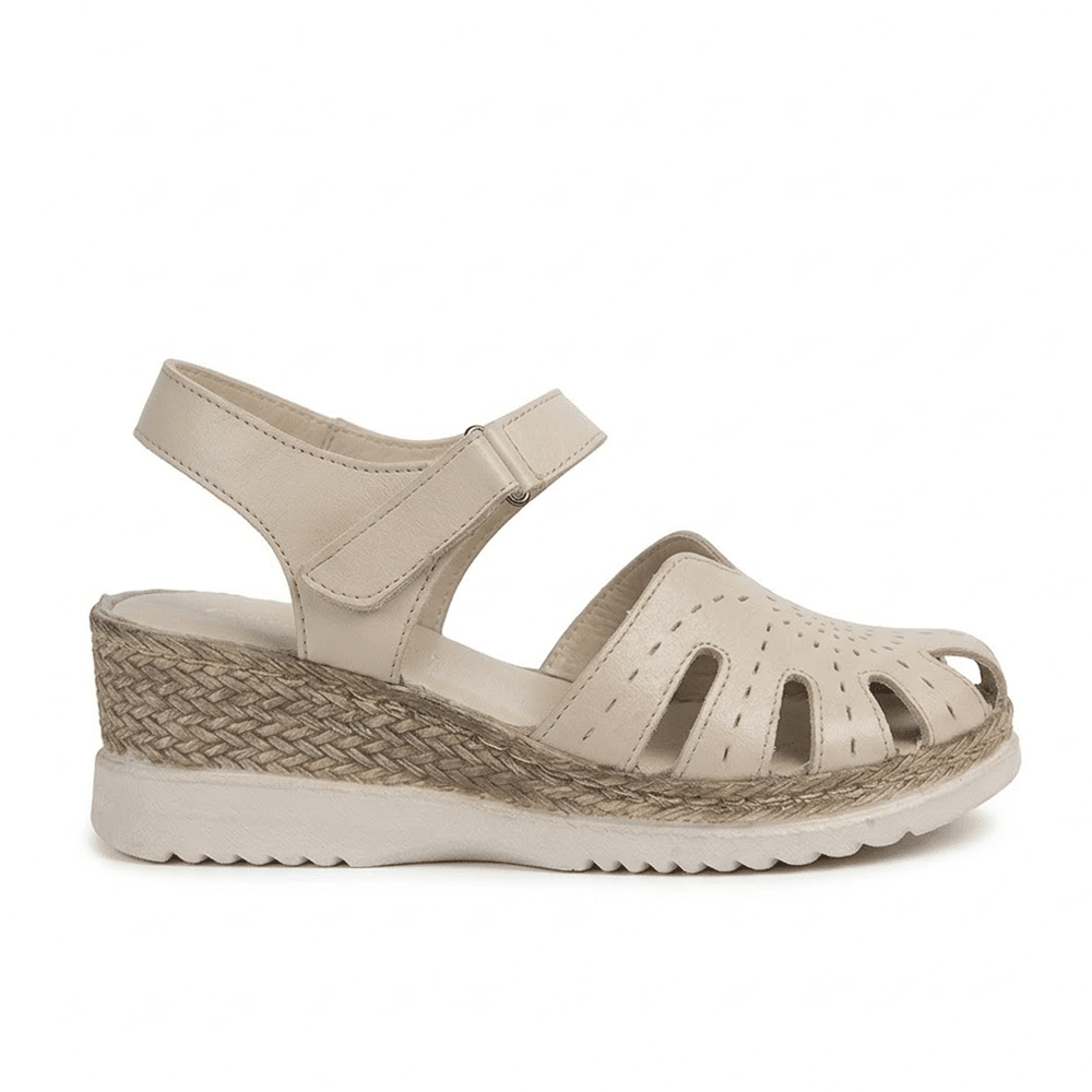 sandalias mujer cuña piel cómodas Flexpies M344