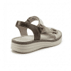 sandalia memory foam mujer taupe