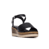 sandalias cuña mujer negras Refresh 175162
