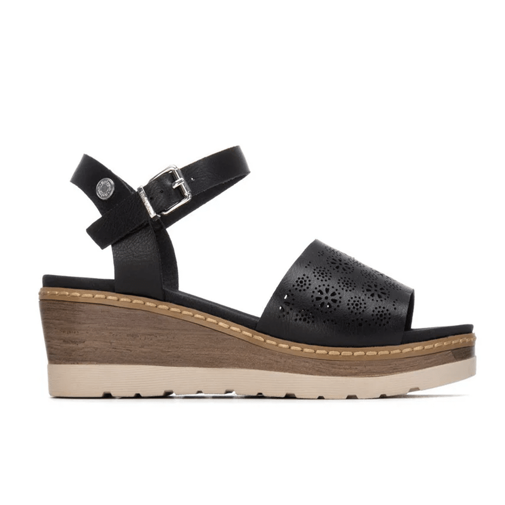 Sandalias Cuñas Mujer Refresh 175162 Negro