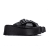 sandalias negras plataforma mujer