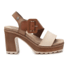 Sandalias Tacón Mujer Refresh 172843 Taupe