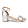 sandalia tacón mujer plata Cervera 5196