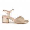sandalia tacón cómodo mujer dorada Cervera 5195