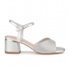 sandalia tacón cómodo mujer plata Cervera 5195