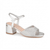 sandalia plata elegante pulsera tobillo