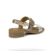 sandalia tiras metalizadas mujer