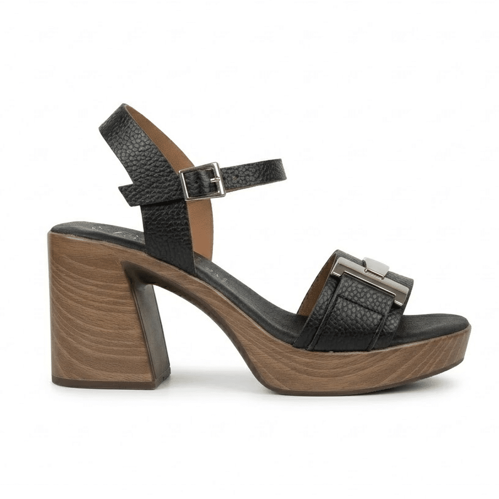 sandalias tacón mujer negras Oh My Sandals
