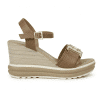 sandalias cuña mujer cuero Oh My Sandals 6004