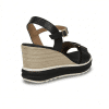 sandalia velcro negra mujer cómoda