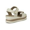 cuña cómoda sandalia beige mujer
